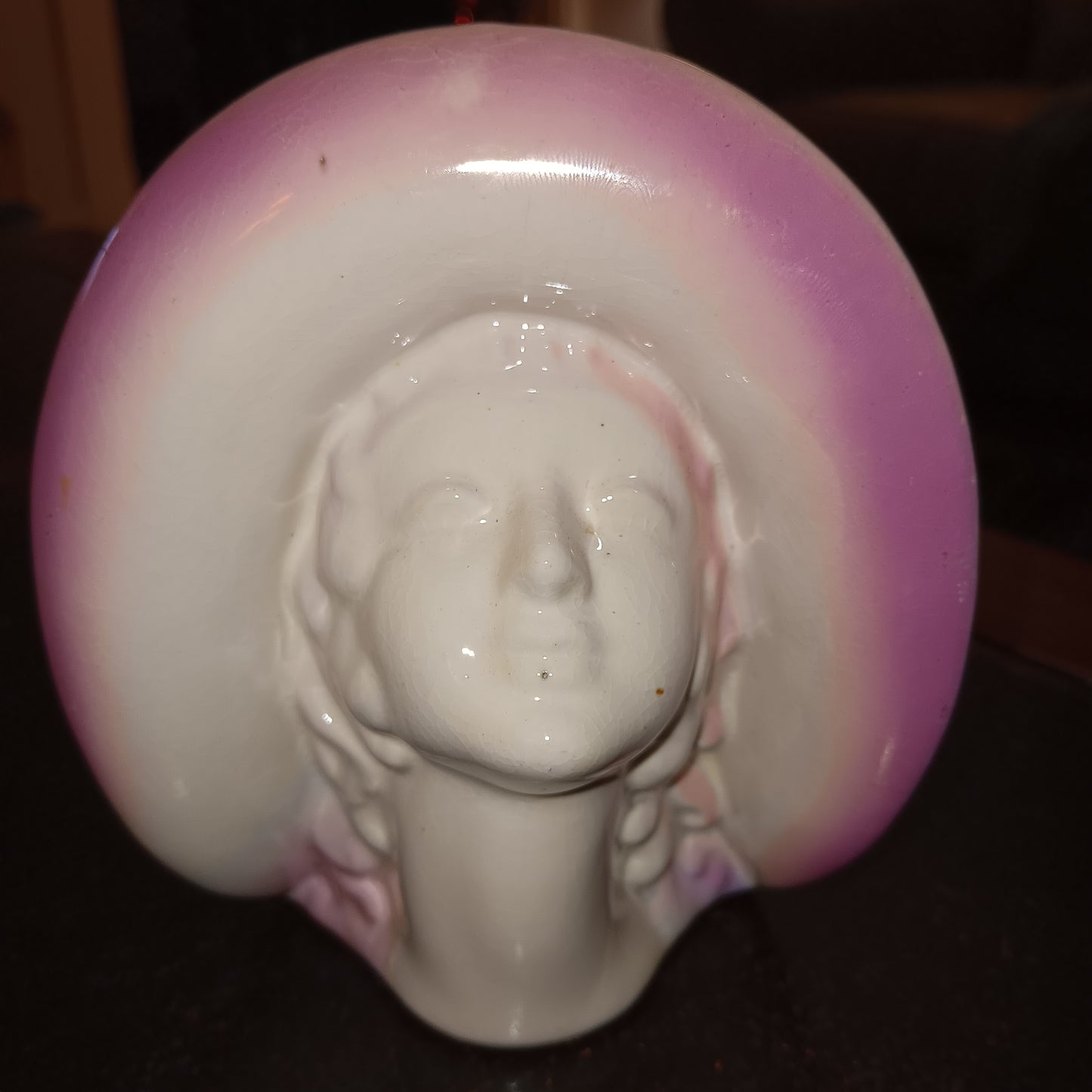 VINTAGE LADY HEAD VASES- SET OF 4