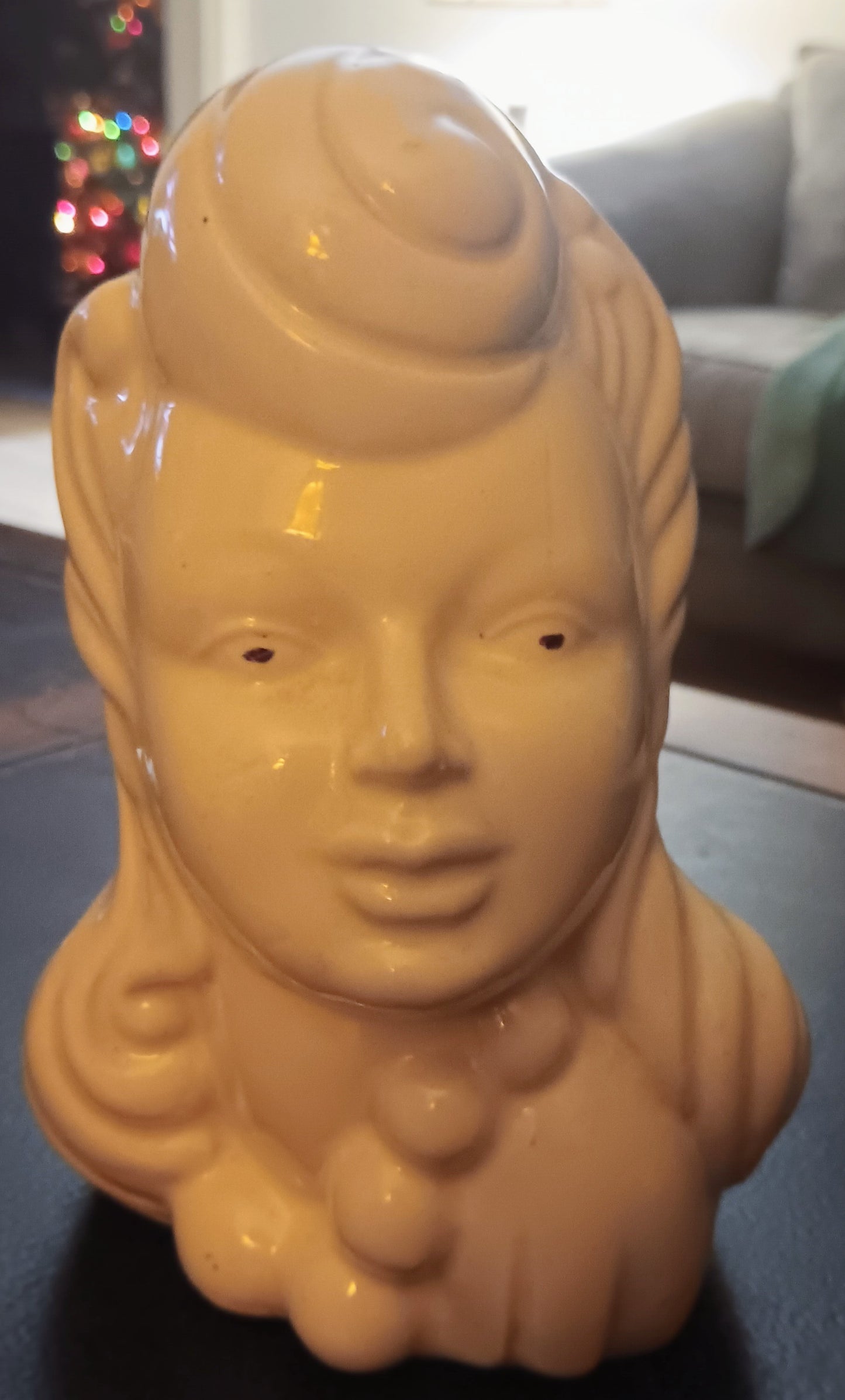 VINTAGE LADY HEAD VASE