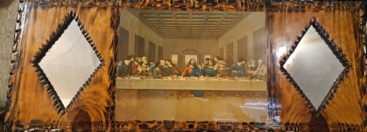 LARGE VINTAGE LAST SUPPER WALL ART