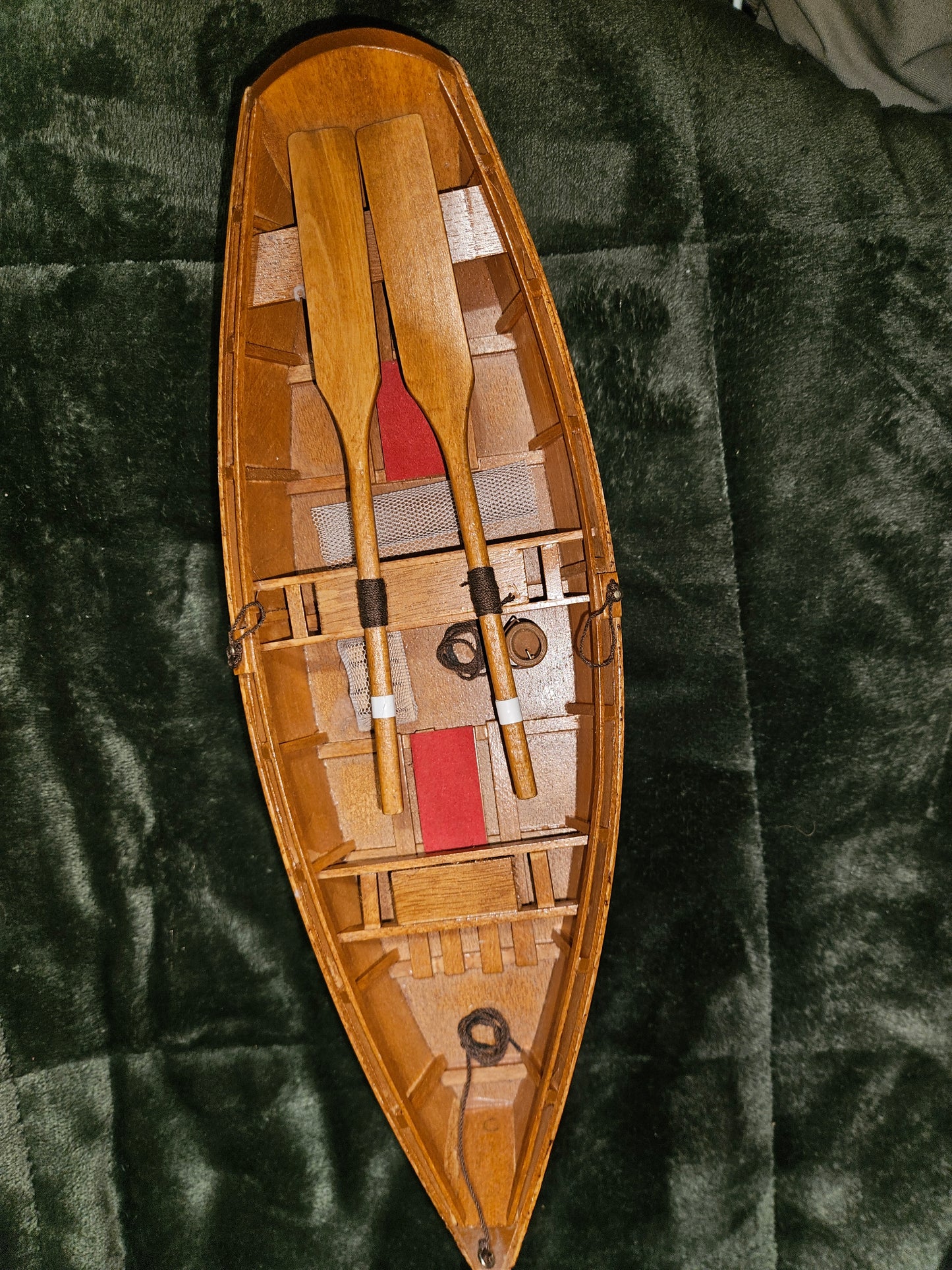 HAND MADE WOODEN ROW BOAT / SKIFF