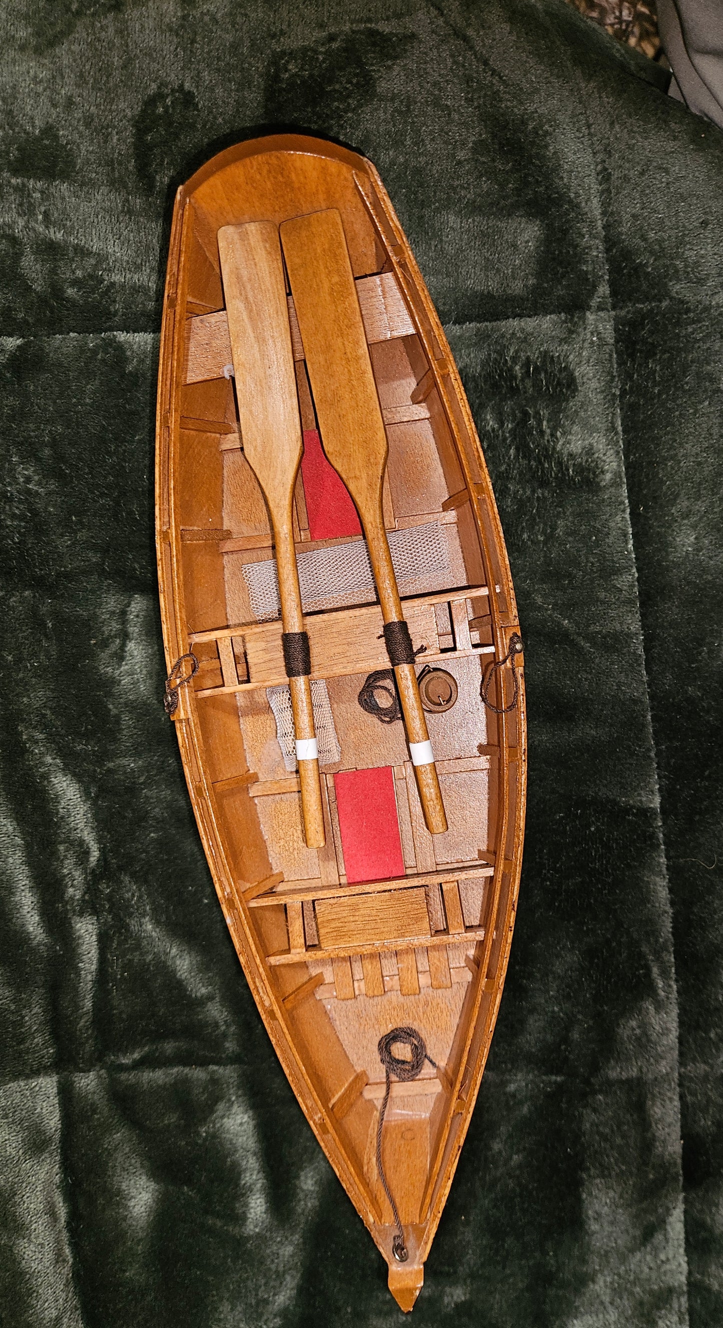 HAND MADE WOODEN ROW BOAT / SKIFF