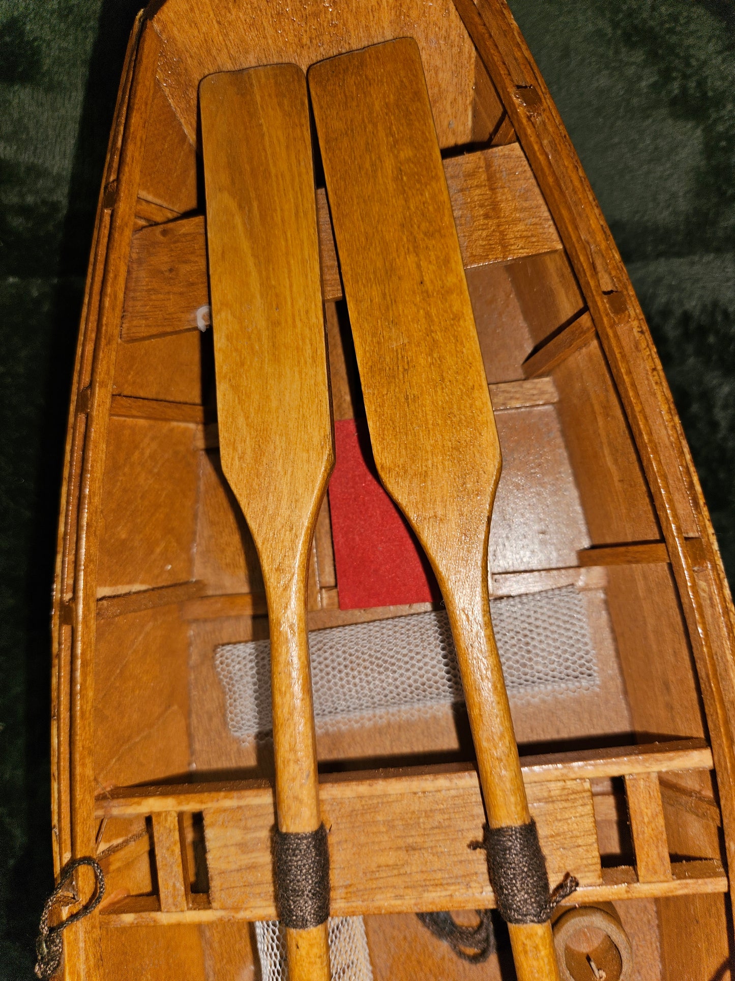 HAND MADE WOODEN ROW BOAT / SKIFF