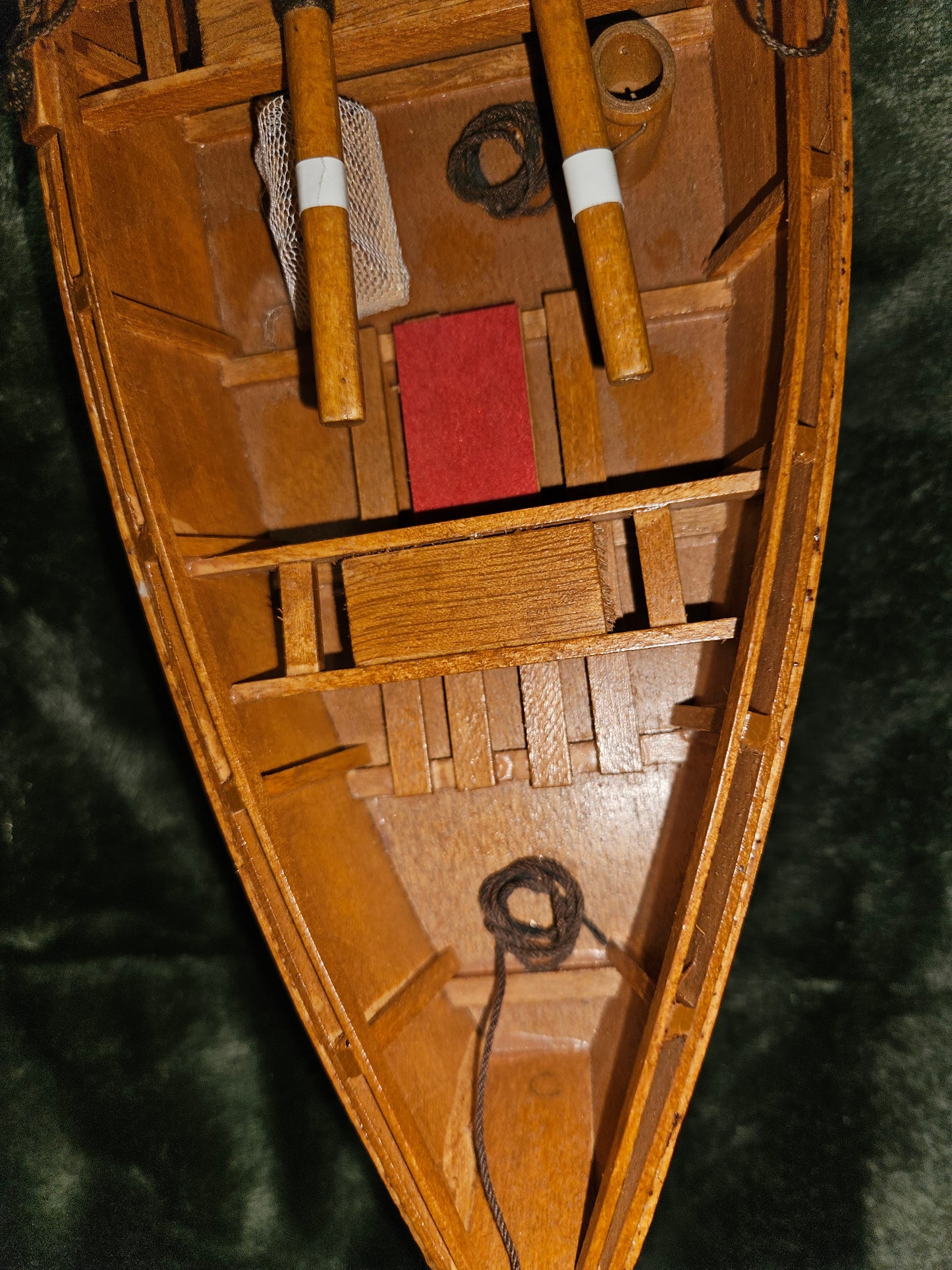 HAND MADE WOODEN ROW BOAT / SKIFF