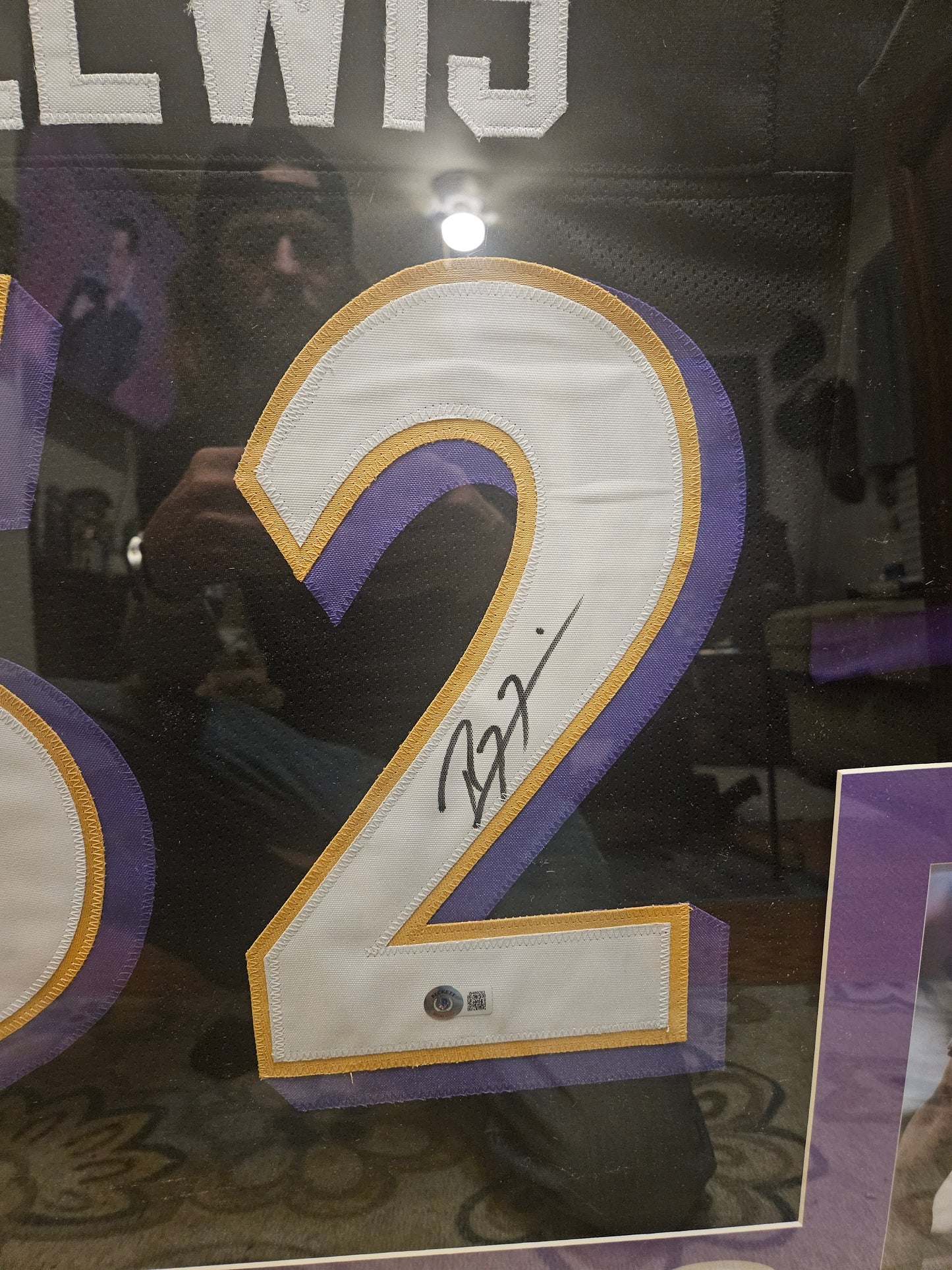 RAY LEWIS AUTOGRAPHED JERSEY