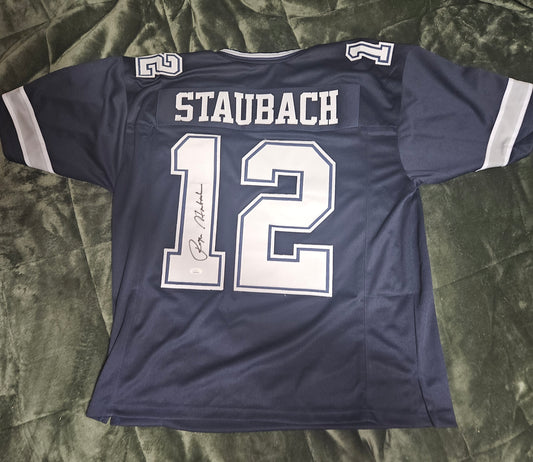 ROGER STAUBACH JSA SIGNED JERSEY