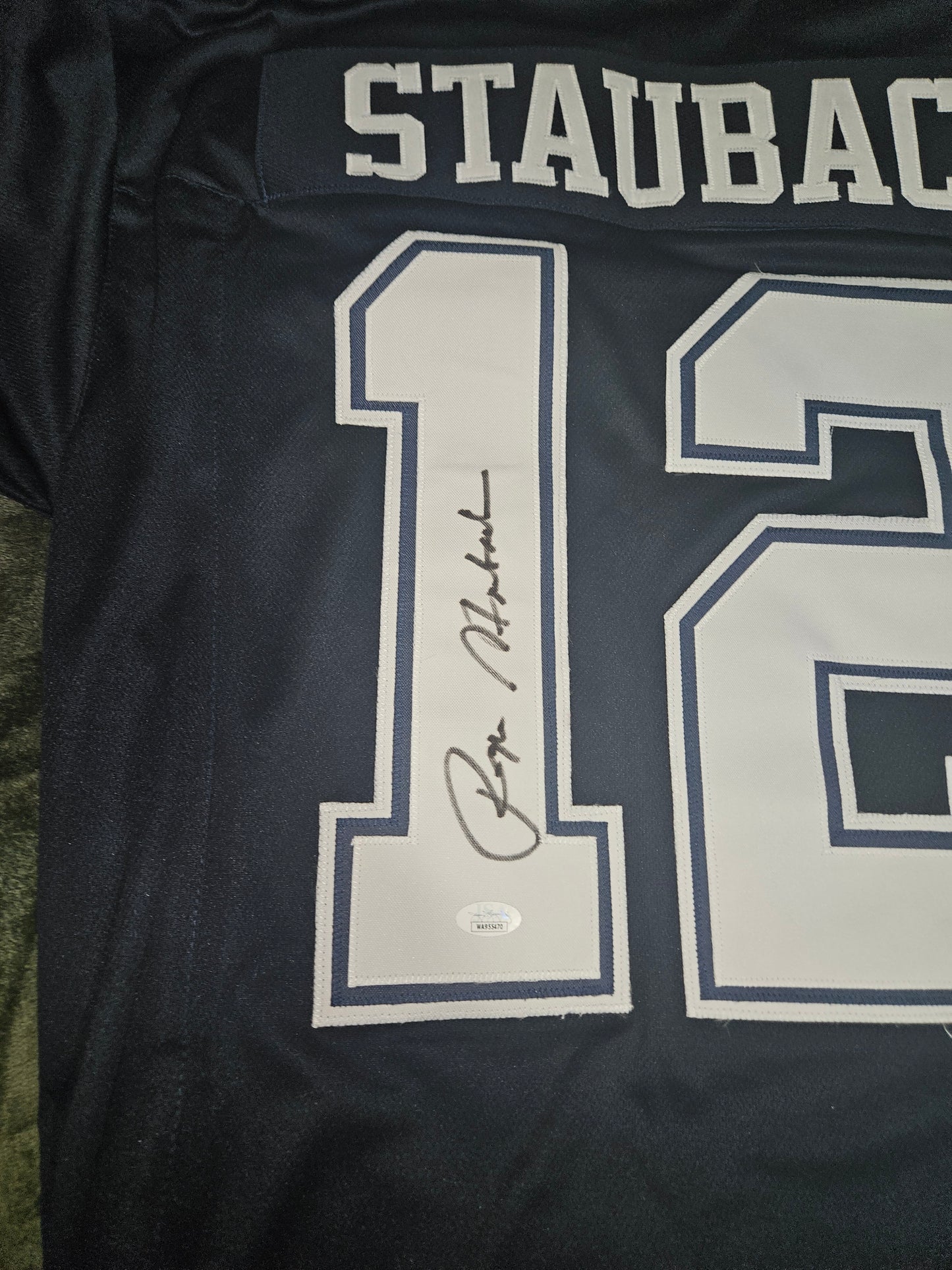 ROGER STAUBACH JSA SIGNED JERSEY