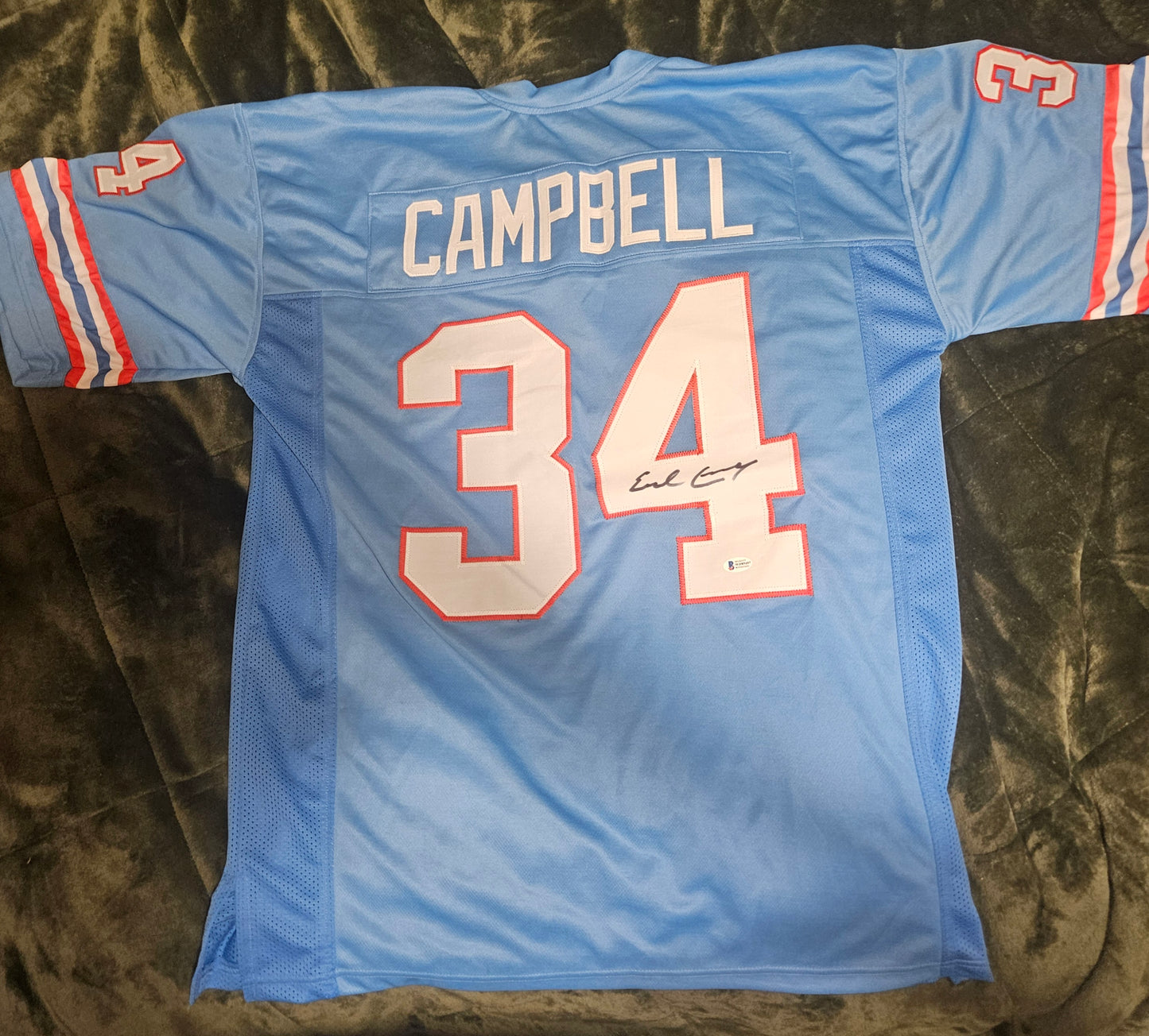 EARL CAMPBELL AUTOGRAPHED JERSEY