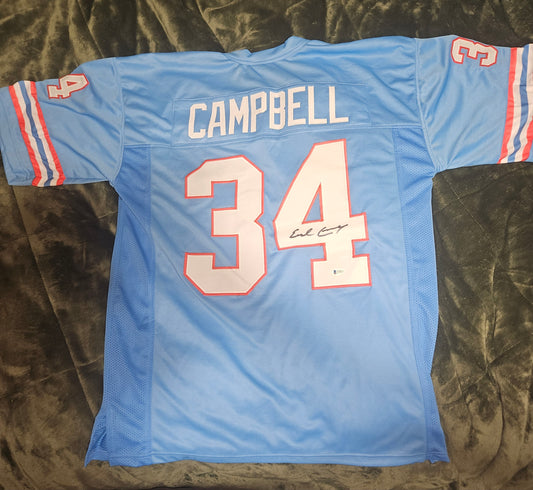 EARL CAMPBELL AUTOGRAPHED JERSEY