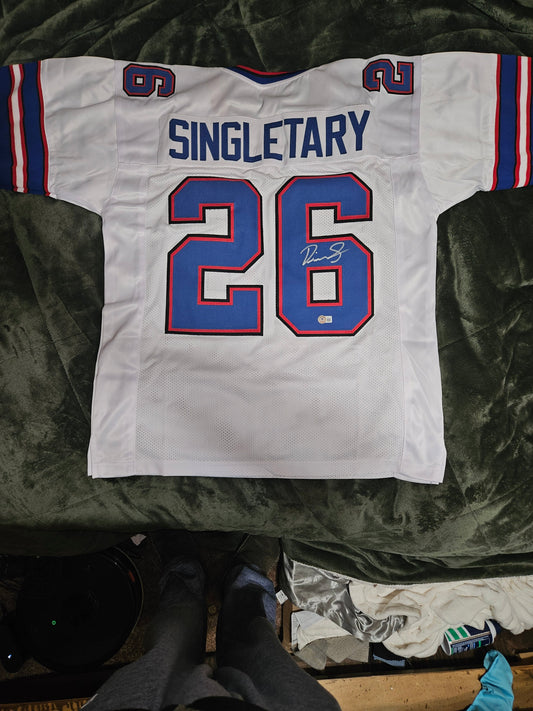 DEVIN SINGLETARY AUTOGRAPHED JERSEY