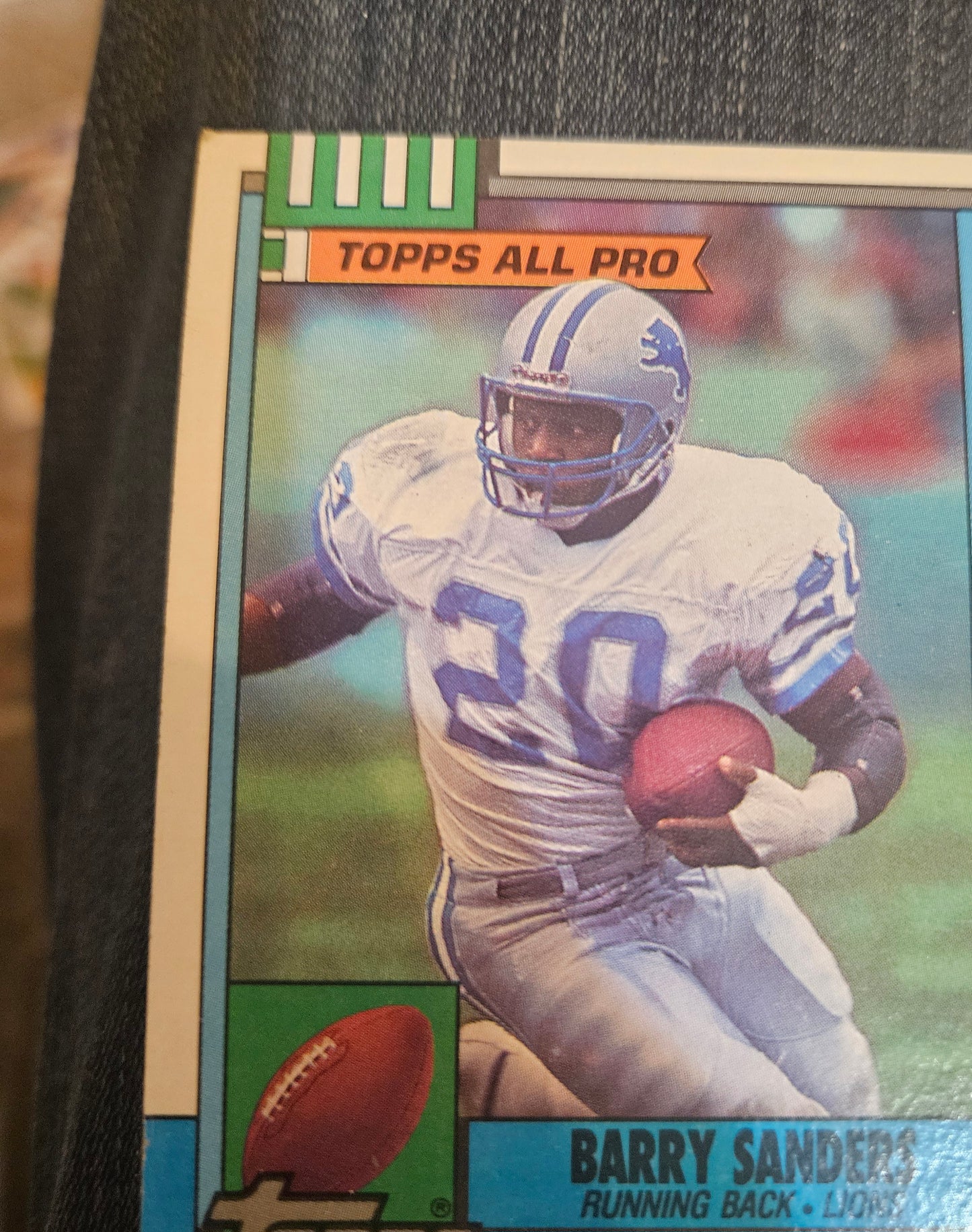 Barry Sanders 1990 Topps All Pro football card