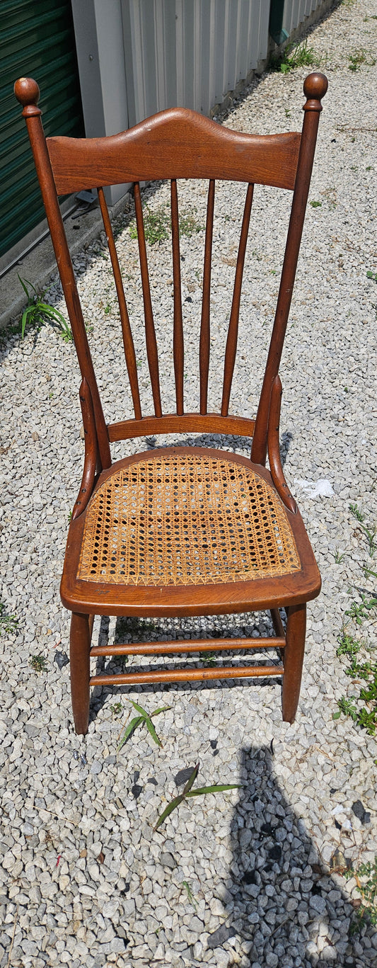 Antique wicker rocking chair