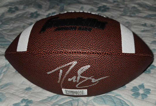 Autographed Drew Brees Football Certified by Heritage Authentication