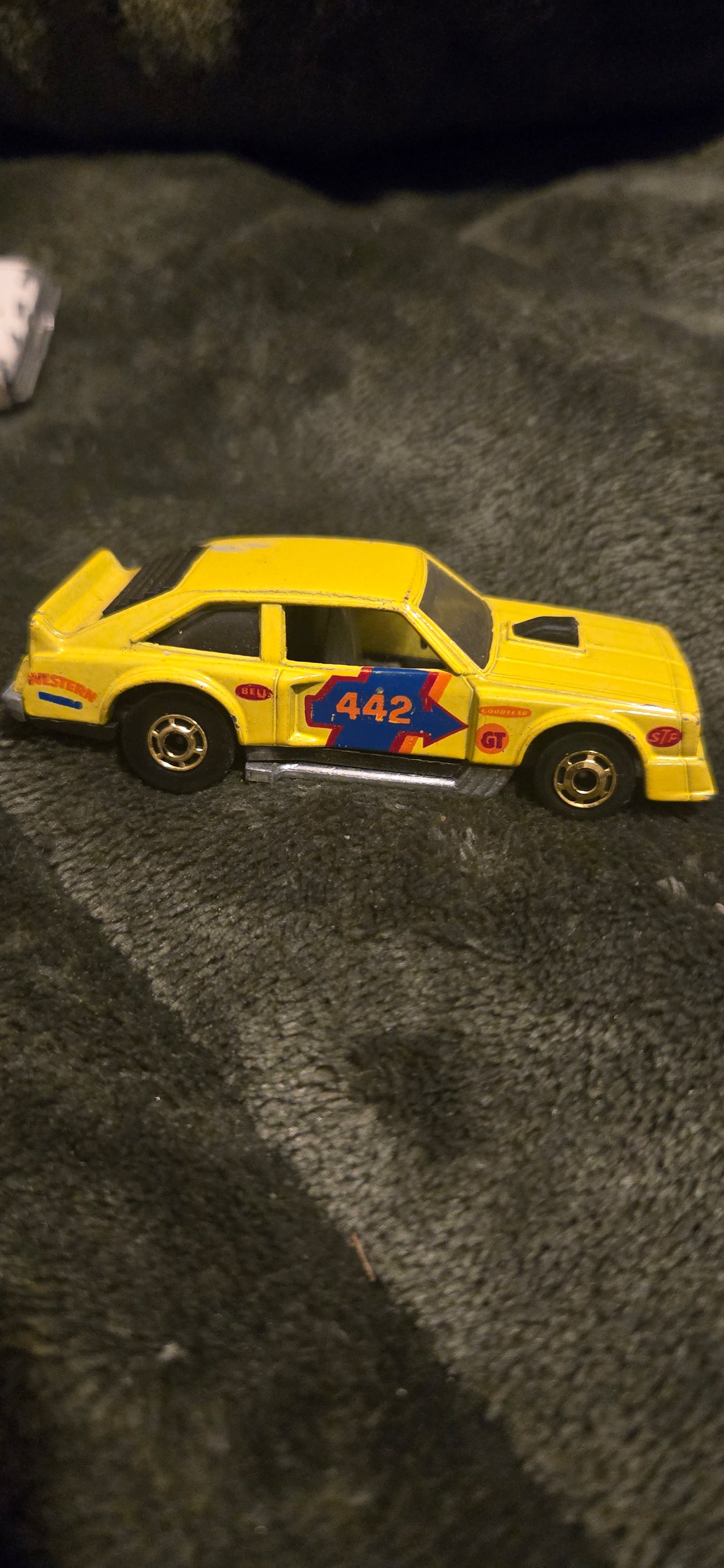 Vintage 1978 Hot Wheels Yellow Gold Flat Out 442 Car Made In Hong Kong