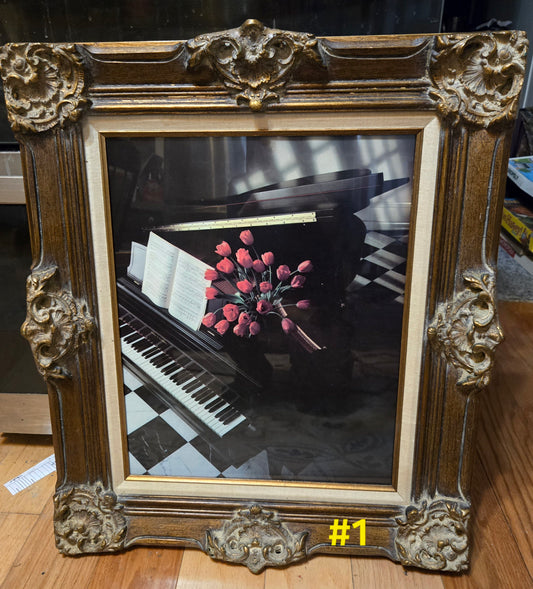 Framed Vintage Bo Hylen  Los Angeles 1983 piano in