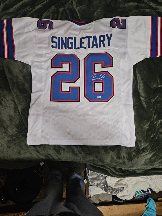 Singletary Autographed Jersey