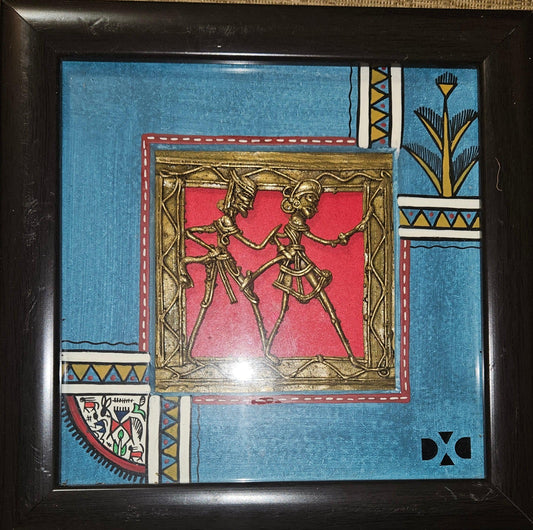 Abstract Warli & Dhokra Painting | Figurine