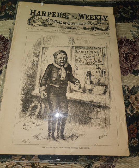 Harper's Weekly January 1, 1881 newspaper