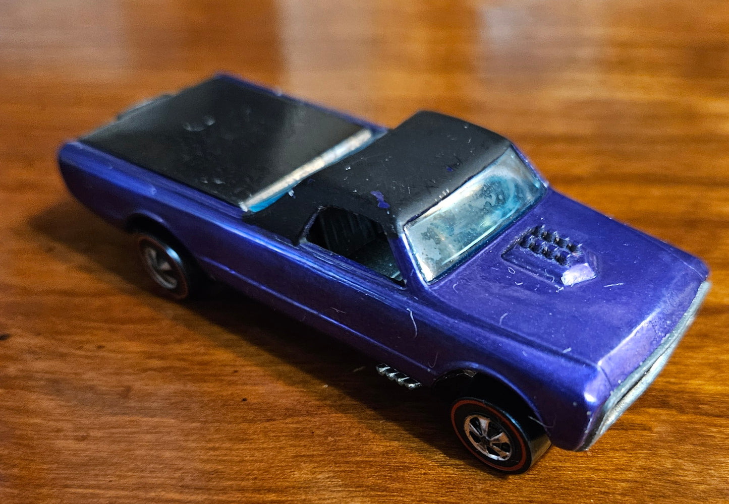 VINTAGE 1967 REDLINE HOT WHEEL CUSTOM FLEETSIDE PURPLE