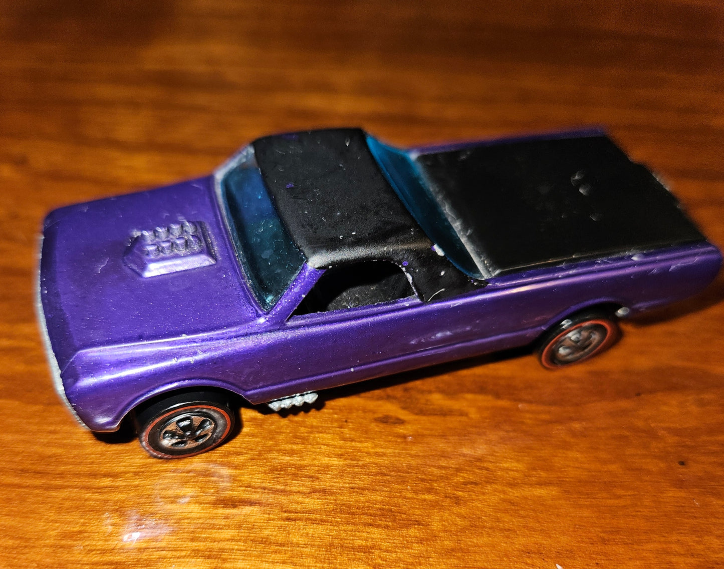 VINTAGE 1967 REDLINE HOT WHEEL CUSTOM FLEETSIDE PURPLE